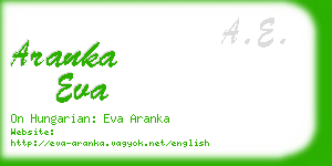 aranka eva business card